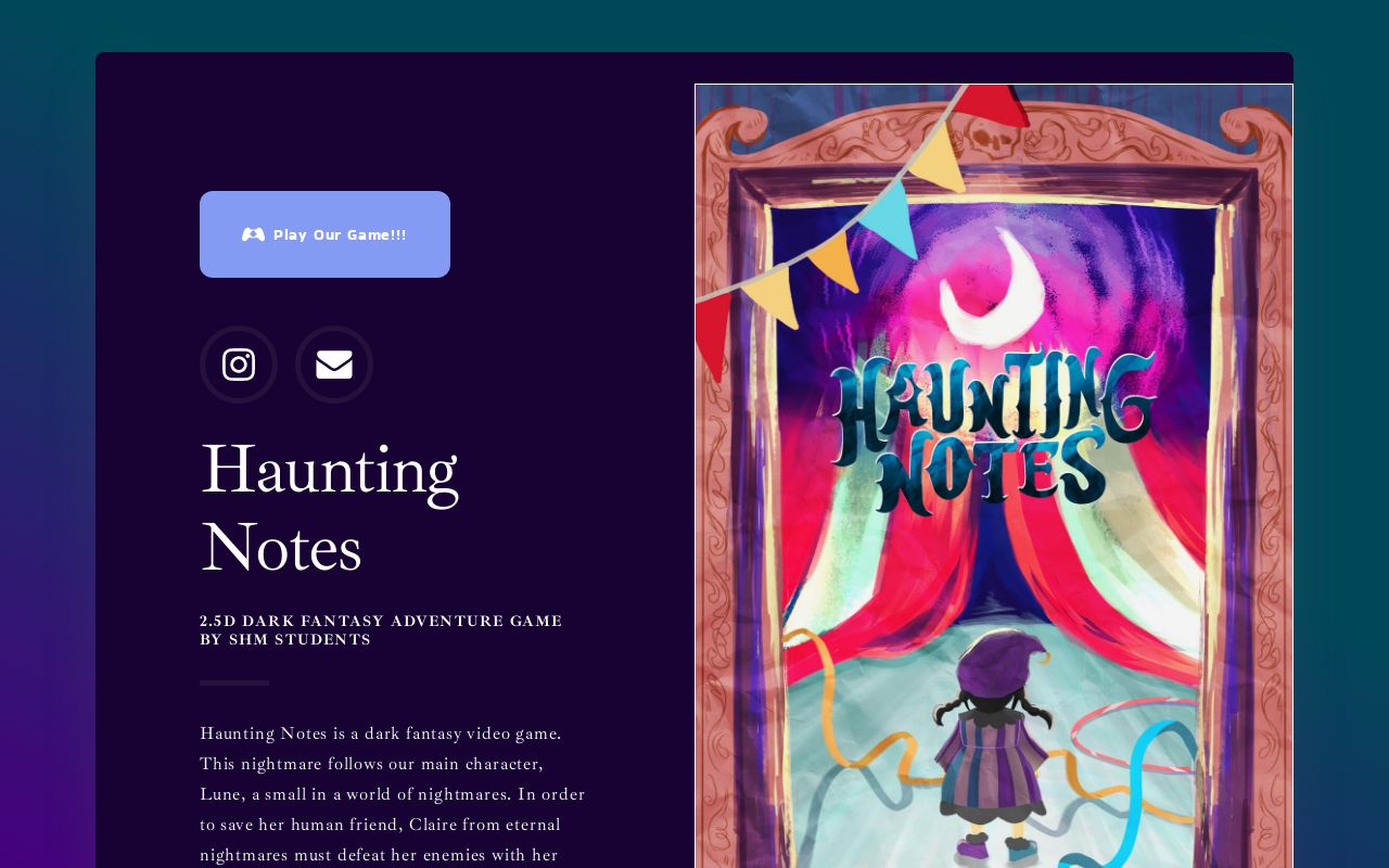 Haunting Notes Carrd